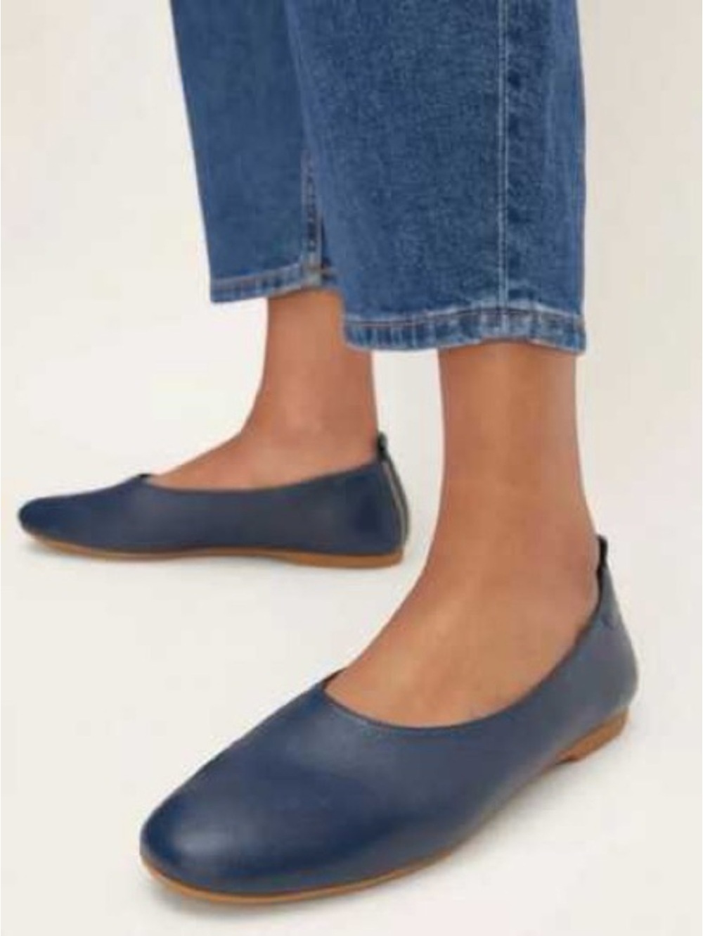 Everlane Day Glove Flats - Navy - 7.5